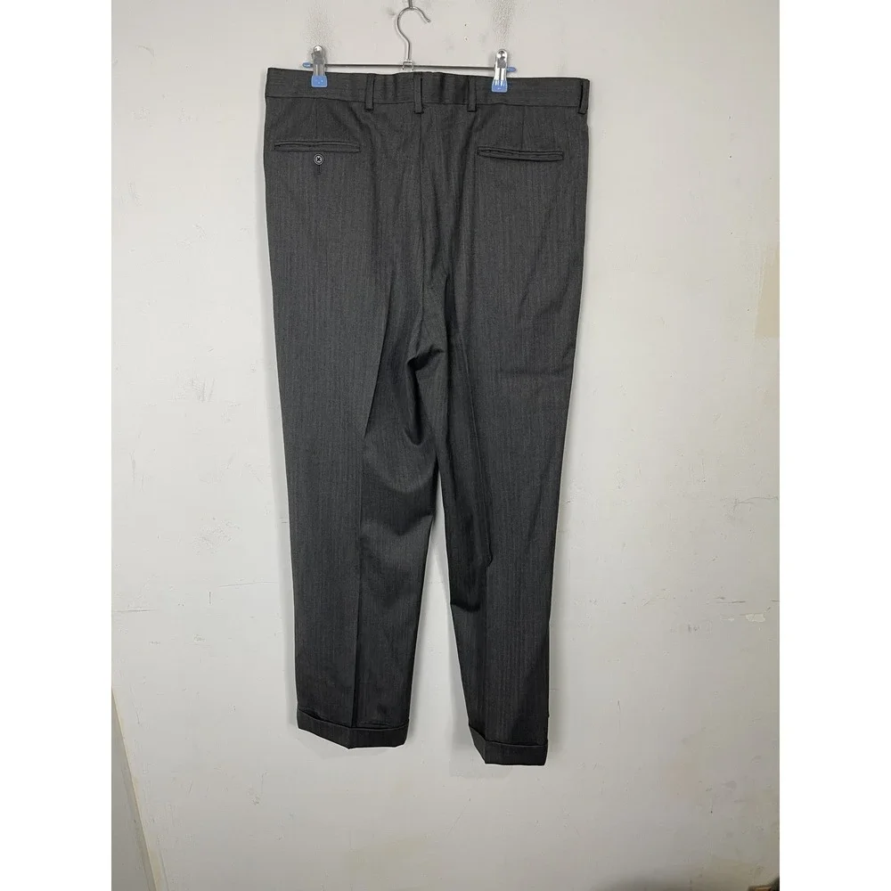 Jos‎ A Bank Mens Suit 43 Gray Wool Signature Collection Blazer Pants 38 Wedding
